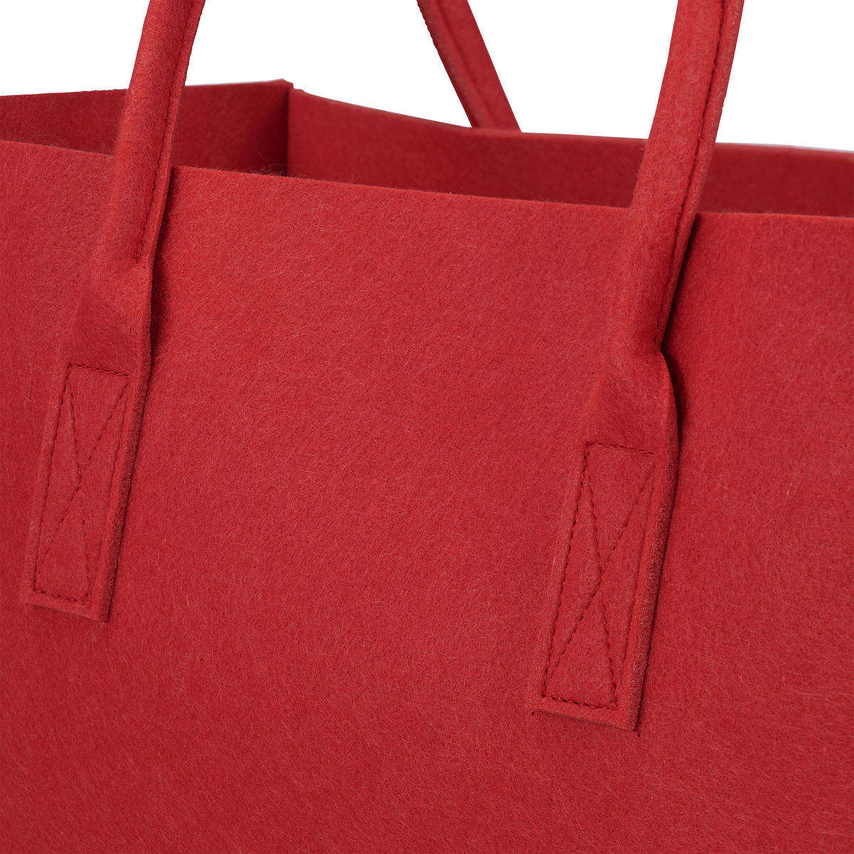 KAMINHOLZTASCHE - Rot, Textil (25/25/50cm) - Relaxdays