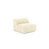 SESSEL Gerippter Samt Creme 75cm - Creme, Textil (75/67/97cm) - Sia Home