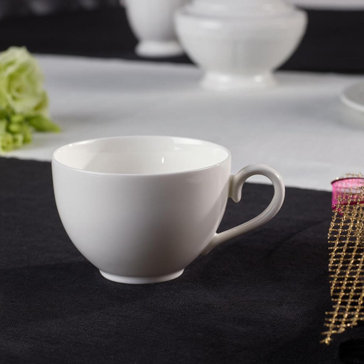 KAFFEETASSEN White Pearl weiß 120 ml 6er Set - Weiß, Keramik (0.12L) - Villeroy & Boch
