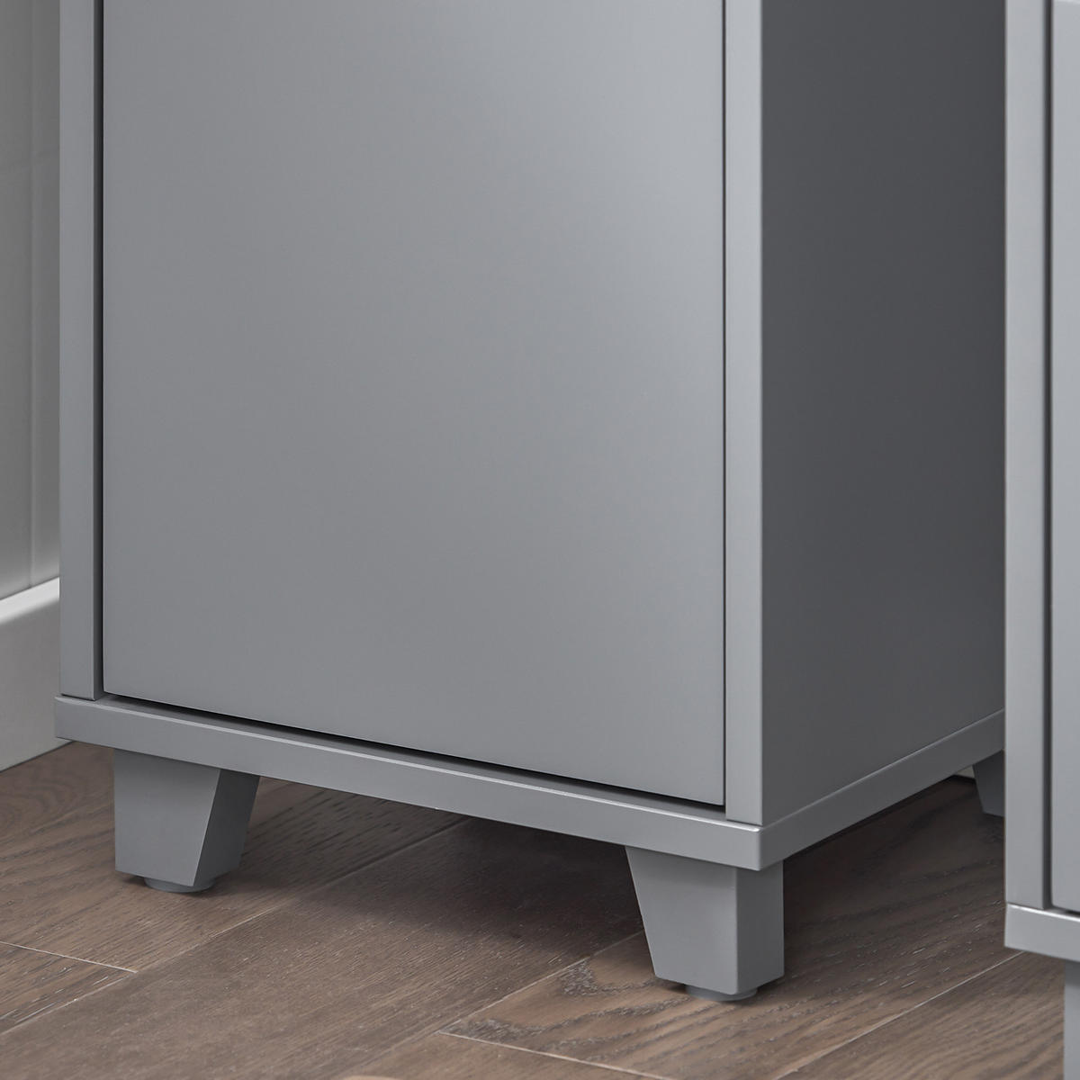 HOCHSCHRANK Dunkelgrau - Grau, Holzwerkstoff (30/170/30cm) - SoBuy
