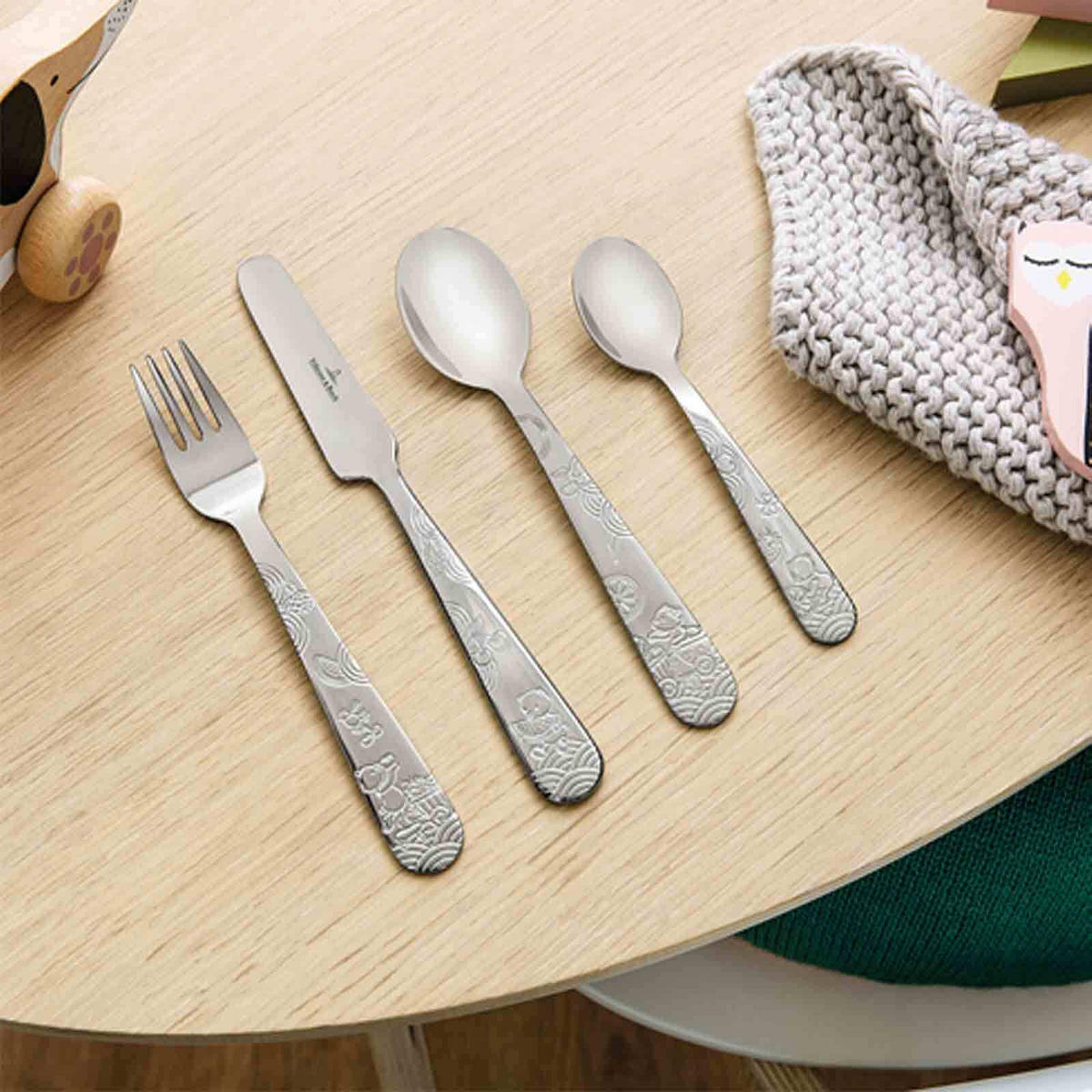 KINDERBESTECK Hungry as a Bear silber 4er Set - Silberfarben, Metall - Villeroy & Boch