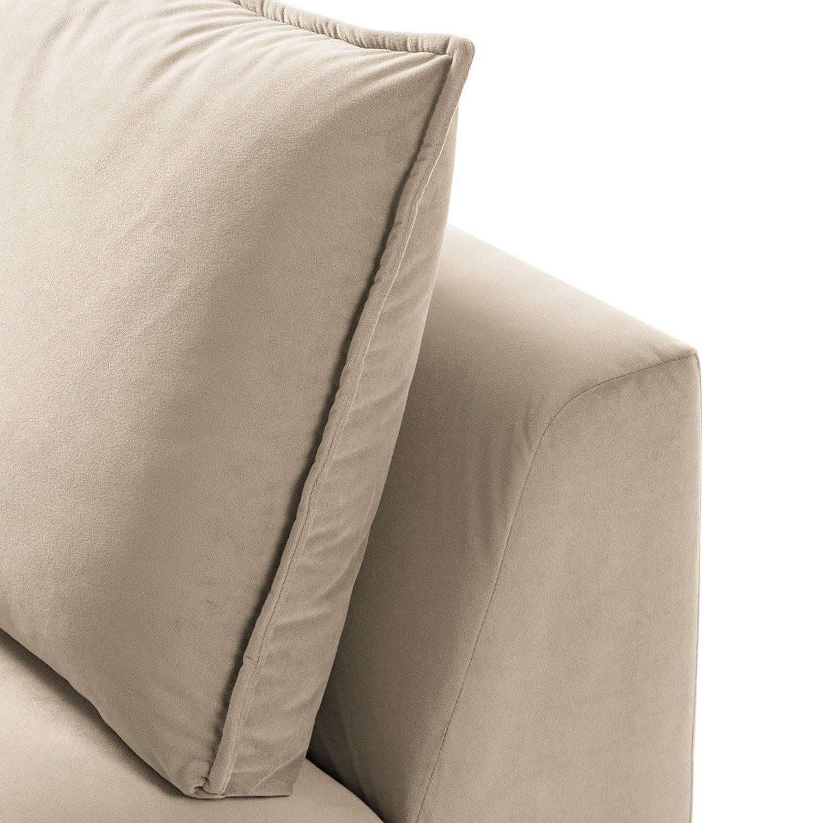 MODULSESSEL - Beige, Holz/Textil (80/82/99cm) - home24