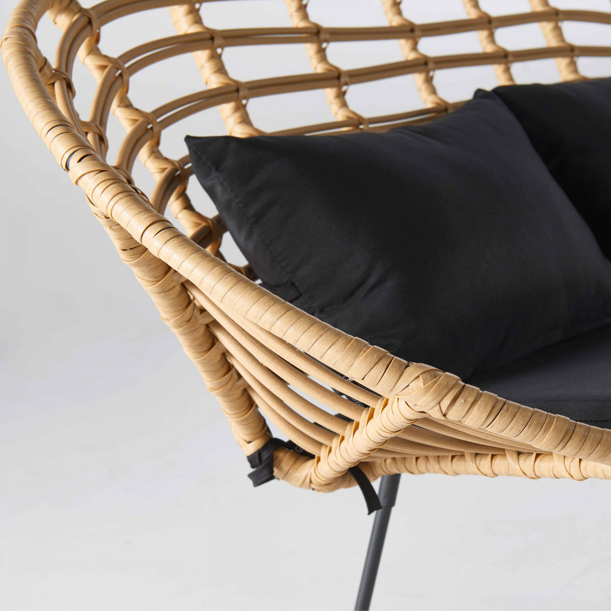 GARTENSOFA, Holzfarbe - Braun, Holz (125/80/70cm) - Oviala