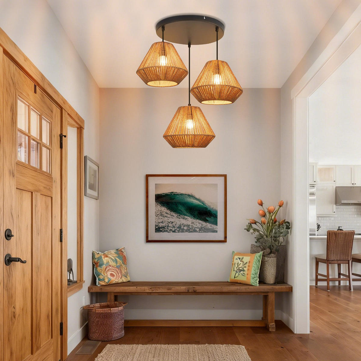 PENDELLEUCHTE BLICK Ⅲ 30/30/150 cm - Schwarz, Metall (30/30/150cm) - Nettlife