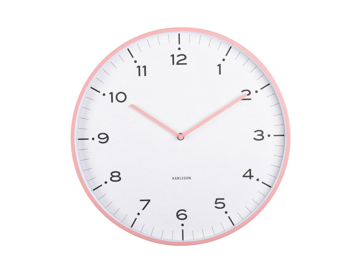 WANDUHR Circus Rings Ø40 cm - Pink, Metall (40/1/40cm) - Karlsson