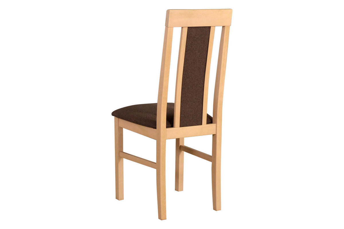 ESSZIMMERSTUHL, Set 4x "Nilo 2" , sonoma, soro 28,  - Braun/Sonoma Eiche, Holz (43/94/40cm) - Leaf Design