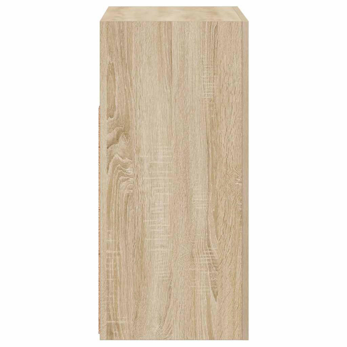 SIDEBOARD mit LED-Licht 80/35/75 cm aus Holzwerkstoff Sonoma-Eiche Dekor - Sonoma Eiche, Holz (80/75/35cm) - vidaXL