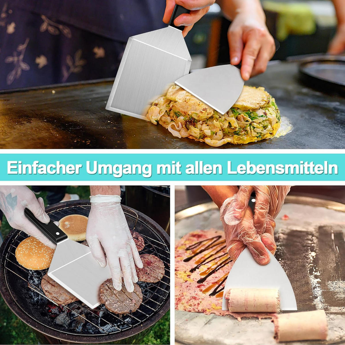 SCHAUFEL Ha04 Schwarz 30.5CM 2 Packungen - Schwarz, Metall (21cm) - HaWare