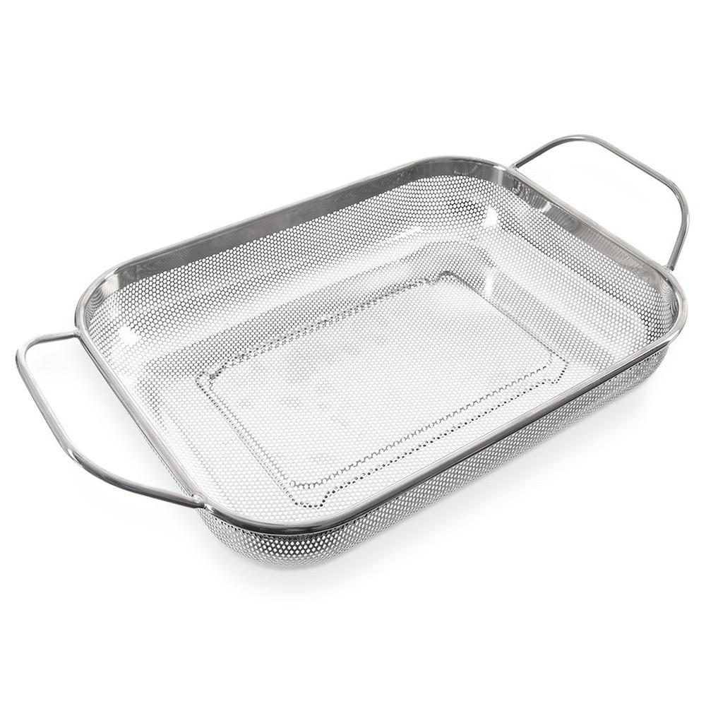KÜCHENSIEB ANETT Silber 43 x 25 x 9 cm - Silberfarben, Metall (25cm) - Orion 