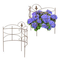 2-tlg.STAUDENHALTER - Braun, Metall (53/59.5/27cm) - Relaxdays