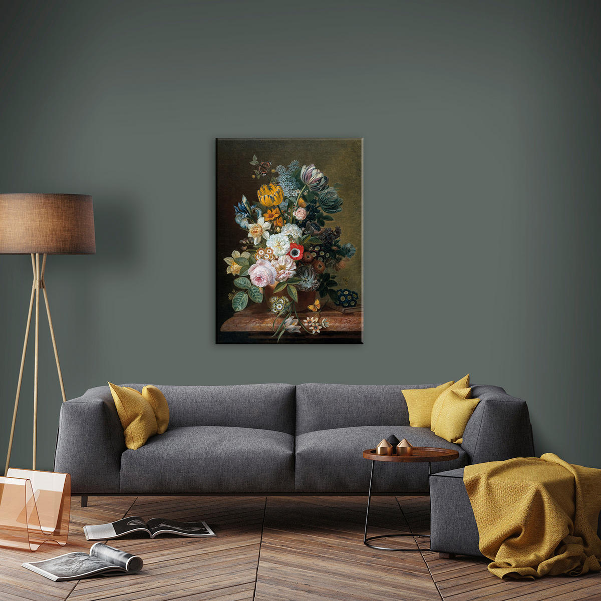 LEINWANDBILD Blumen - 70x100 cm - Multicolor, Holzwerkstoff/Textil (70/3cm) - Art for the Home