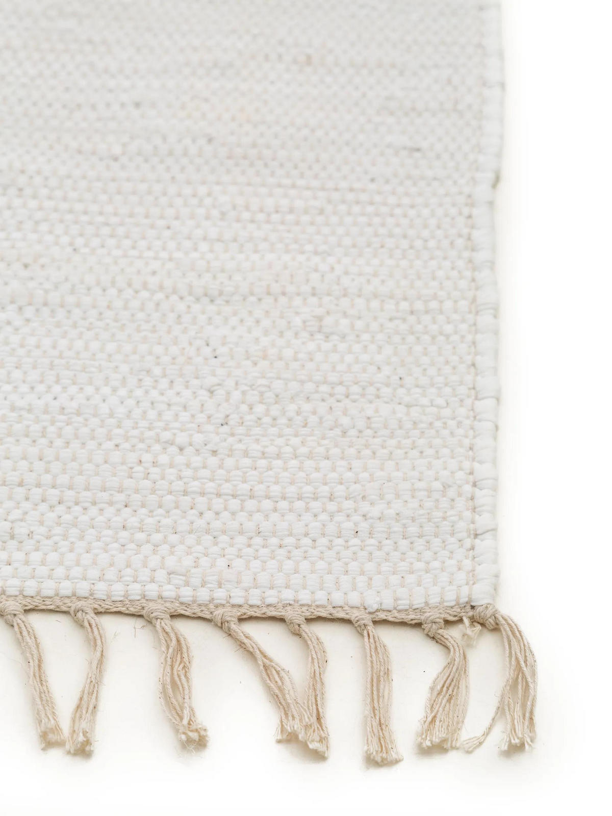 TEPPICH aus recyceltem Material Tom Weiß 160x230 cm - Weiß, Textil (160/230cm) - benuta Pop