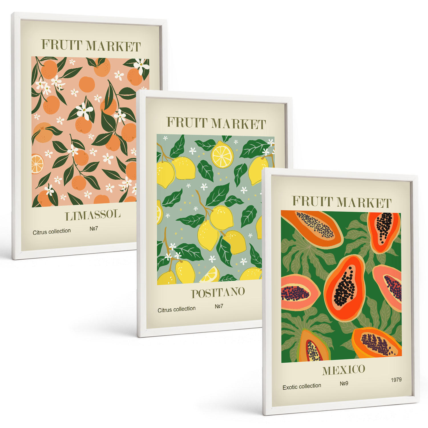Tulup Bilder Weiß 40x60 cm