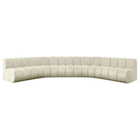 WOHNLANDSCHAFT modulares Sofa Montra-U1 - 490x174x70 cm Beige - Beige, Holzwerkstoff/Textil (490/70/174cm) - ALTDECOR