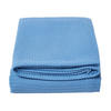 BIO-WOHNDECKE Waffelpiqué 230/280 cm - Blau, Textil (280/230cm) - Homescapes