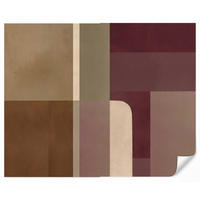 TAPETE - Unis - Abstrakt - Bordeaux - Linien - 260x220 cm - Multicolor, Papier (260/220cm) - OnlyWow