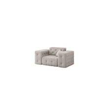 SESSEL Chantal In Moly - Creme, Holzwerkstoff/Textil (121/78/96cm) - Fun Möbel