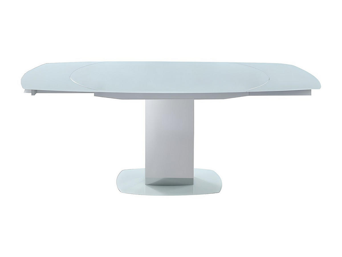 ESSTISCH ausziehbar - Glas & Metall - Weiß - TALICIA - Weiß, Glas (105/190/75cm) - Vente-Unique