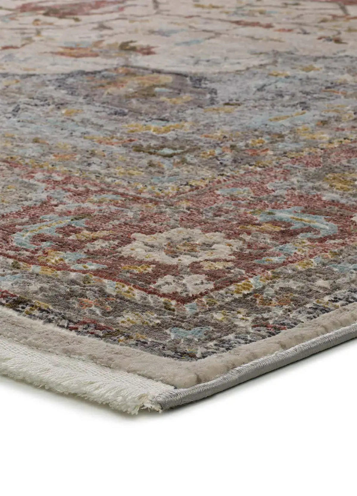 VINTAGE-TEPPICH Granatrot / Beige Tabriz 120/170 cm - Bordeaux/Beige, Naturmaterialien/Textil (120/170cm) - Atticgo