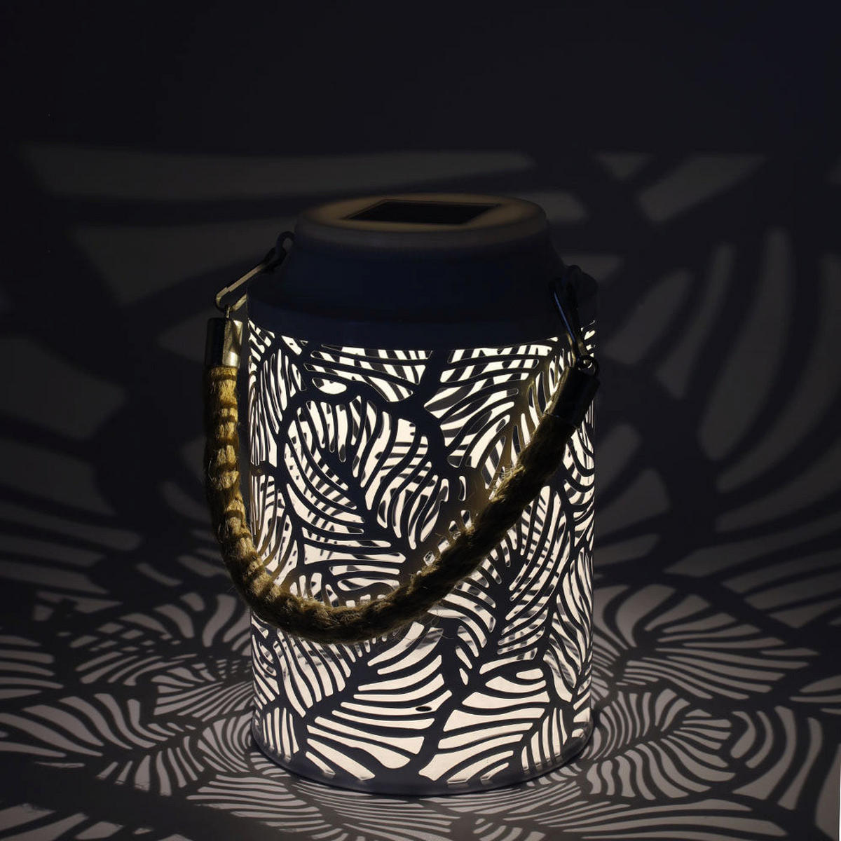 MINI-SOLARLATERNE RAINBOW weiß - Weiß, Metall (11.5/11.5/17.5cm) - Lumisky