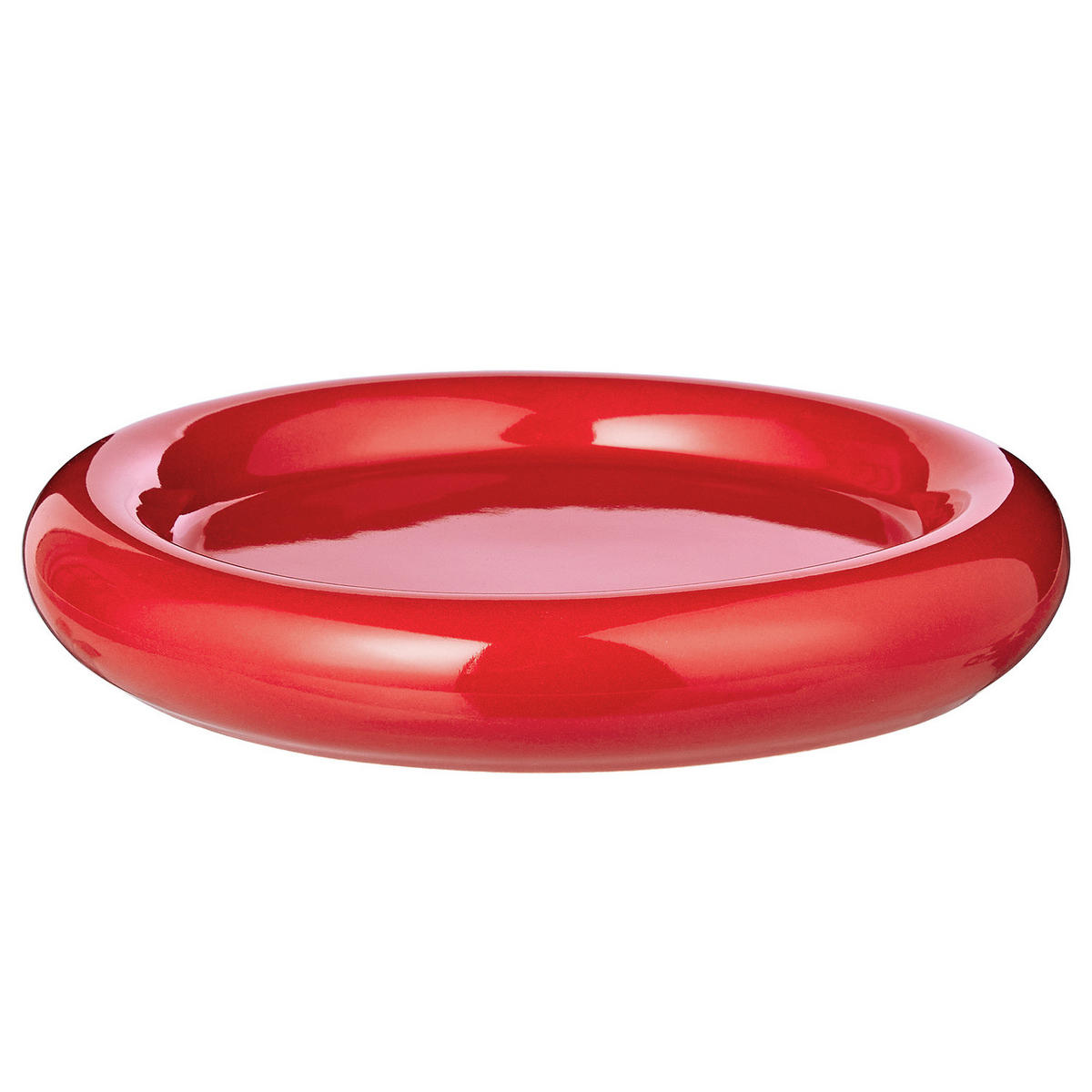 FRÜHSTÜCKSTELLER Groove - Rot, Keramik (17/17/3cm) - Butlers