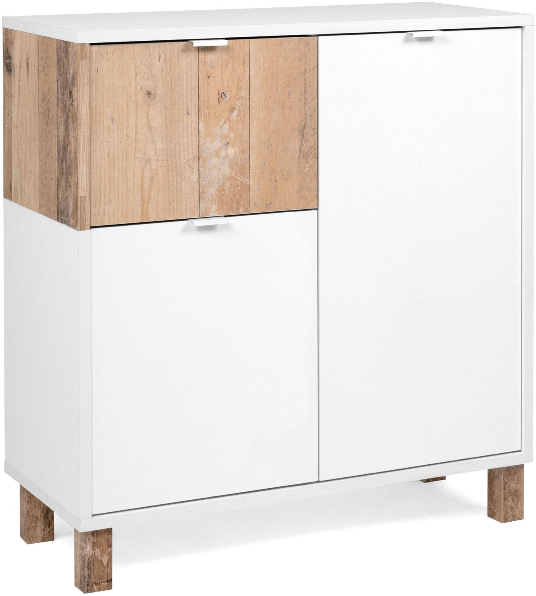 KOMMODE Menorca 79/86/35 cm Old Style,Weiß - Weiß, Holzwerkstoff (79/86/35cm) - Finori GmbH