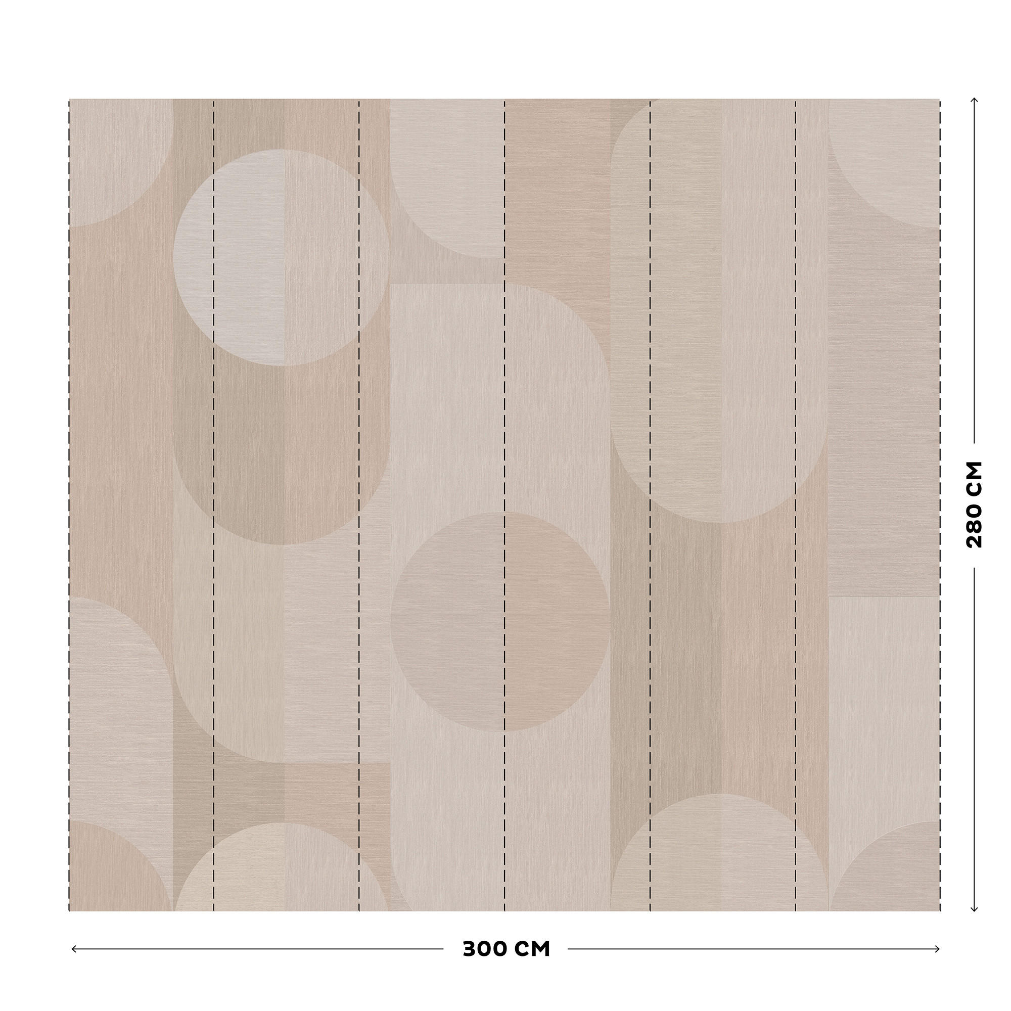 FOTOTAPETE - Finley - Creme, Papier/Textil (300/0.1cm) - Art for the Home