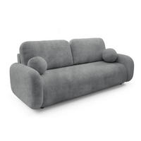 SOFA Grau LEON Mit Schlaffunktion Bezogen Mit Cremona 95 - Beige/Grau, Textil (220/90/92cm) - Sepro Meble