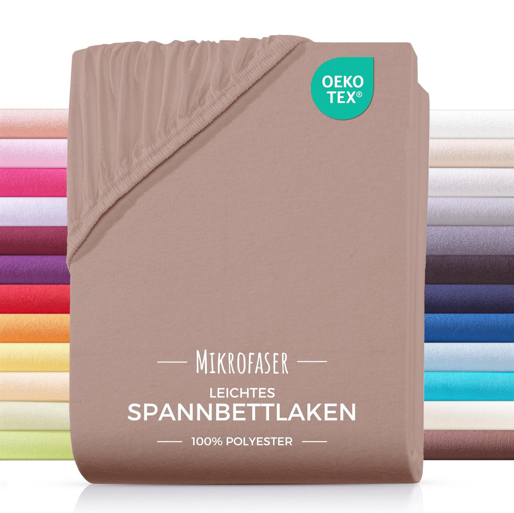 MIKROFASER-SPANNBETTLAKEN 100x200 Braun - Hellbraun, Textil (100/200cm) - Carpe Sonno