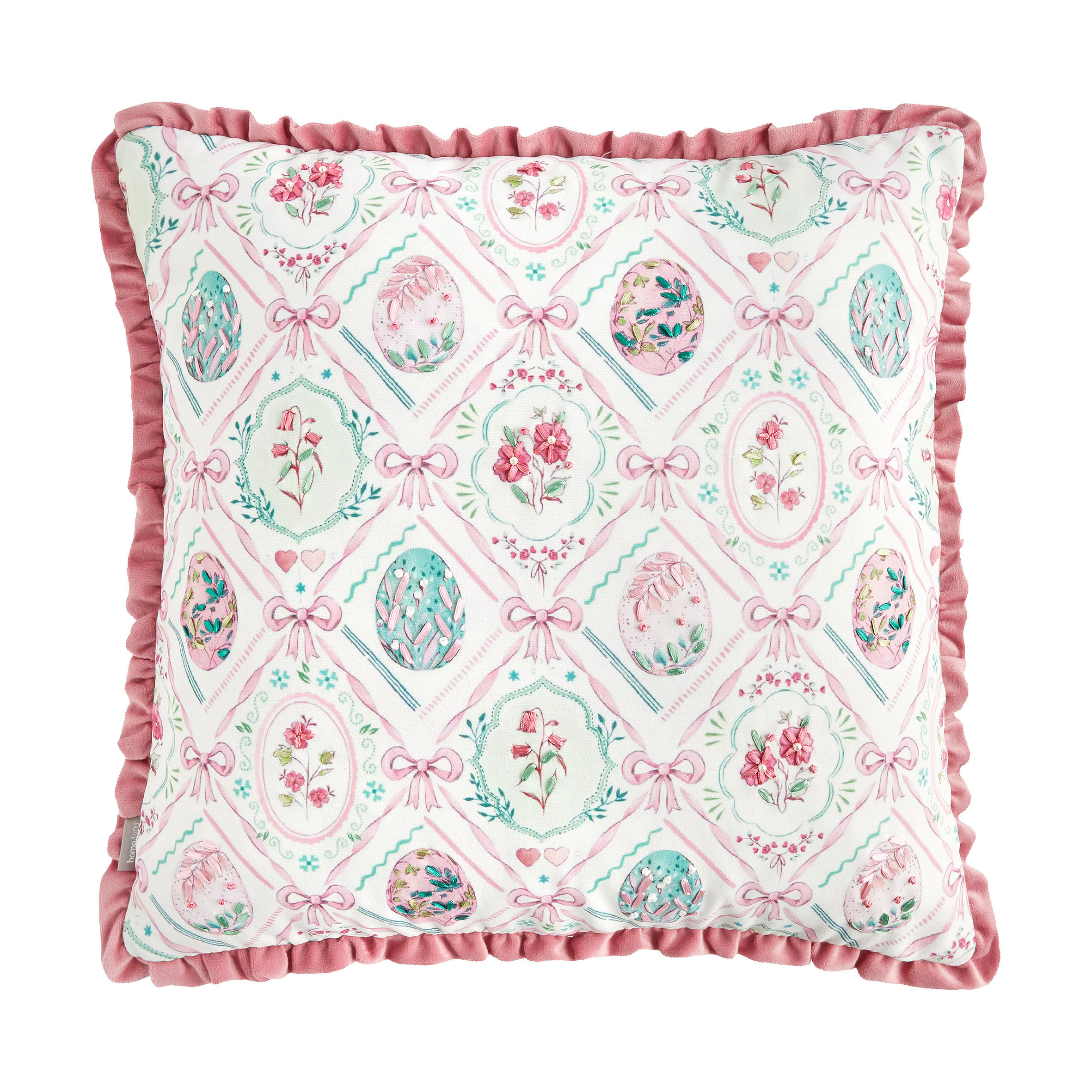 KISSENBEZUG Florara - Rosa, Textil (45/45cm) - home&you