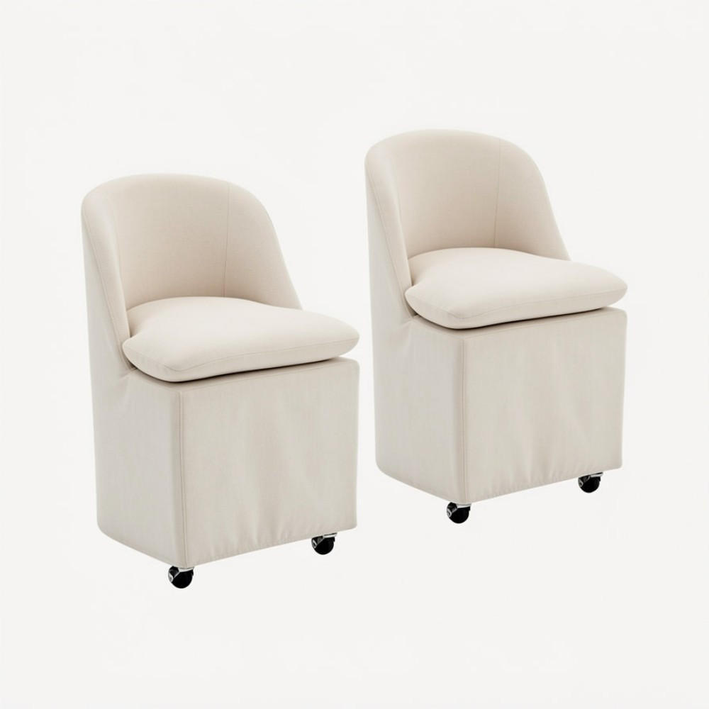 ESSZIMMERSTUHL 2er-Set Beige - Beige, Naturmaterialien (52/54/52cm)