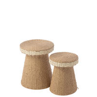 BEISTELLTISCH Natürliche - Naturfarben, Papier (39/39/46cm) - J-Line