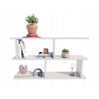 WANDREGAL LUNA 2 Versionen Weiß 85/18/49,4 cm - Weiß, Holzwerkstoff (85/49.4/18cm) - Matkam Möbel