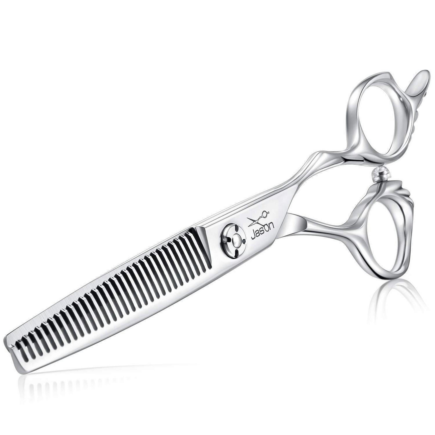 FRISEURSCHEREN Set 6.5 Zoll Blauschwarz - Silberfarben, Metall (6/1/17cm)