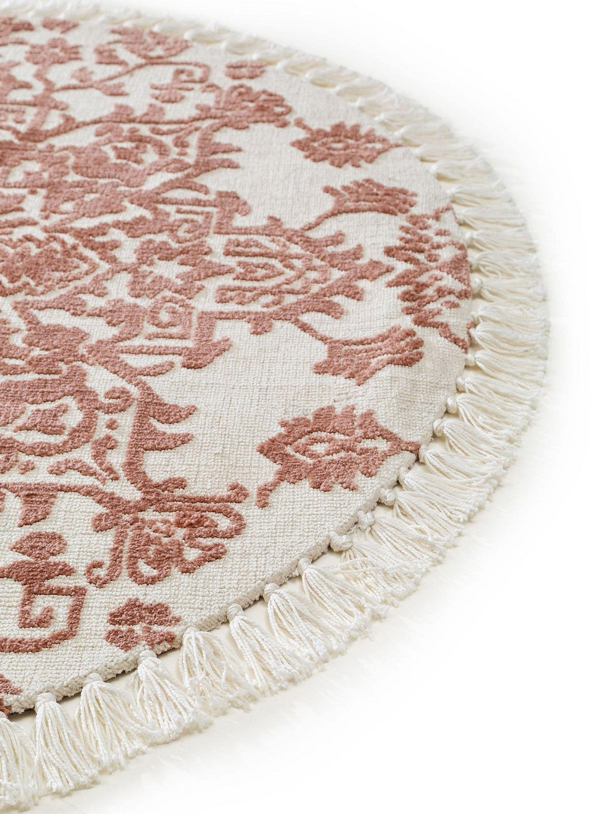 TEPPICH Runder Teppich Elias Terracotta - Braun, Textil (150/1cm) - KUNSTLOFT