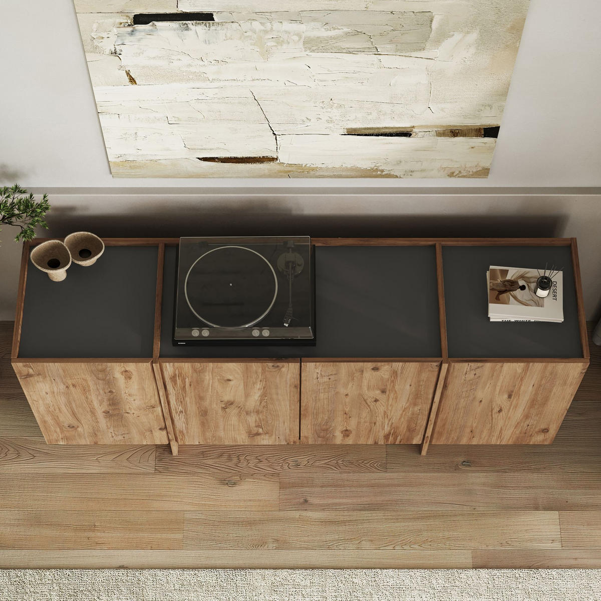 BUFFETSCHRANK dorma Braun - Braun, Holz (180/80/45cm) - Habitat Garten