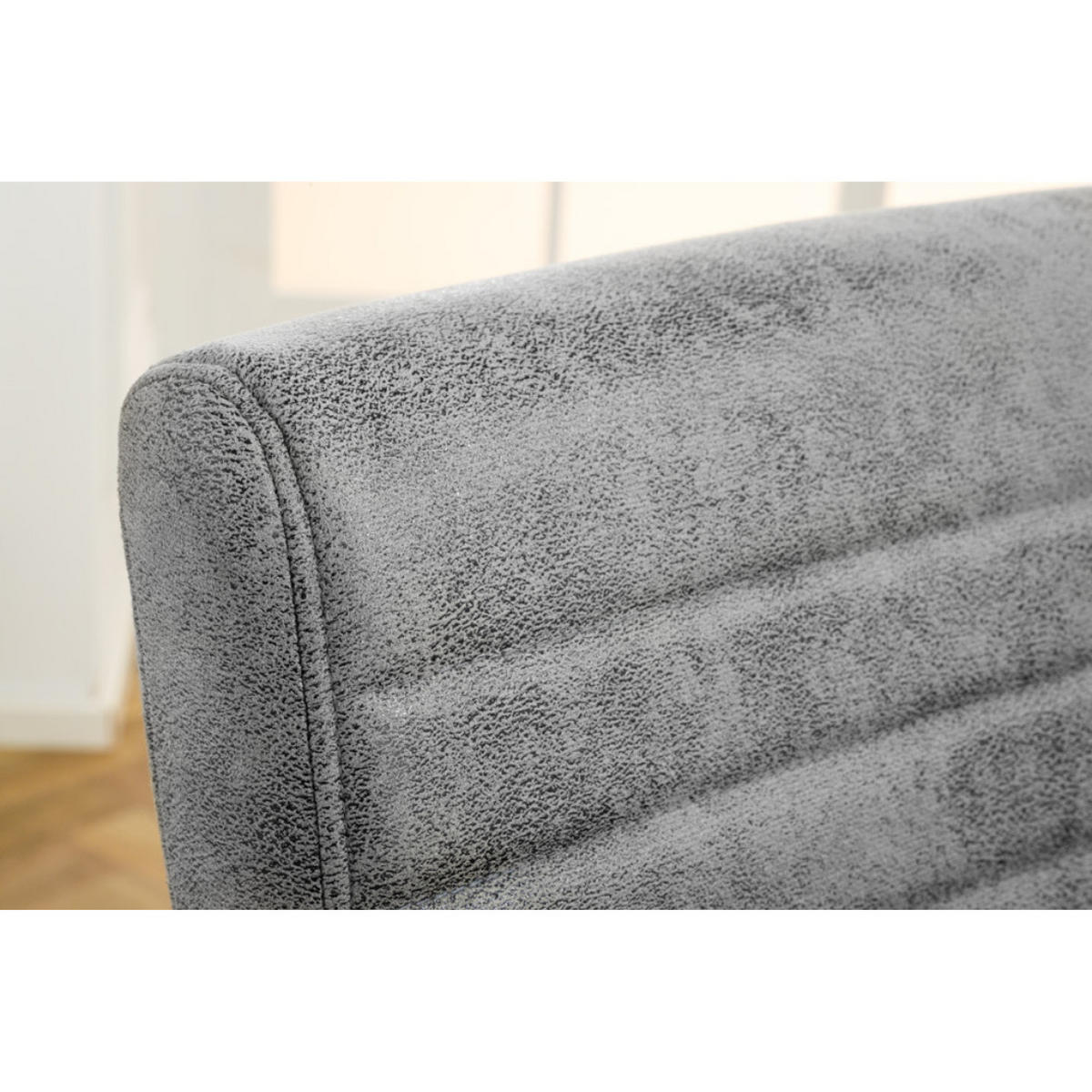 STUHL LOFT Microfaser Grau - Grau, Textil (54/91/55cm) - riess-ambiente