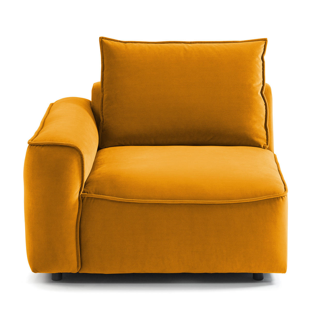 MODULSESSEL - Orange, Holz/Textil (104/82/99cm) - home24