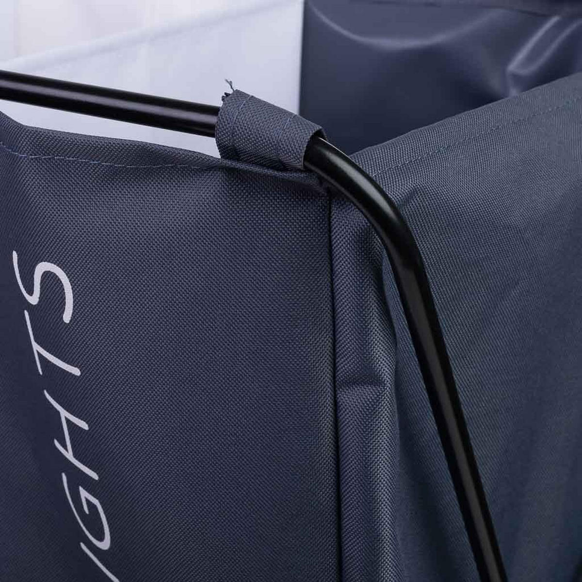 WÄSCHEKORB aus metall 66x40x56cm - Multicolor, Textil (66/56/40cm) - Wanderlust