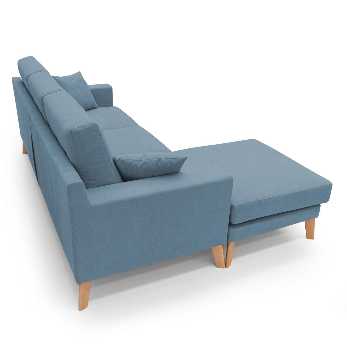 ECKSOFA Danish - Hellblau, Textil (237/91cm) - Divani.store