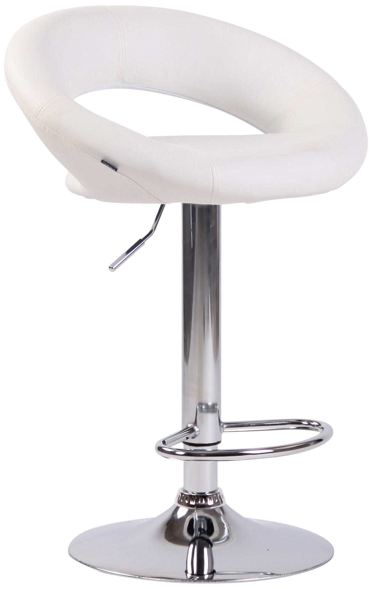 furnicato Barhocker Weiß 53x80x47 cm