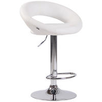 BARHOCKER Olinda Kunstleder 80-101 cm Weiß - Weiß, Leder (53/80/47cm) - furnicato