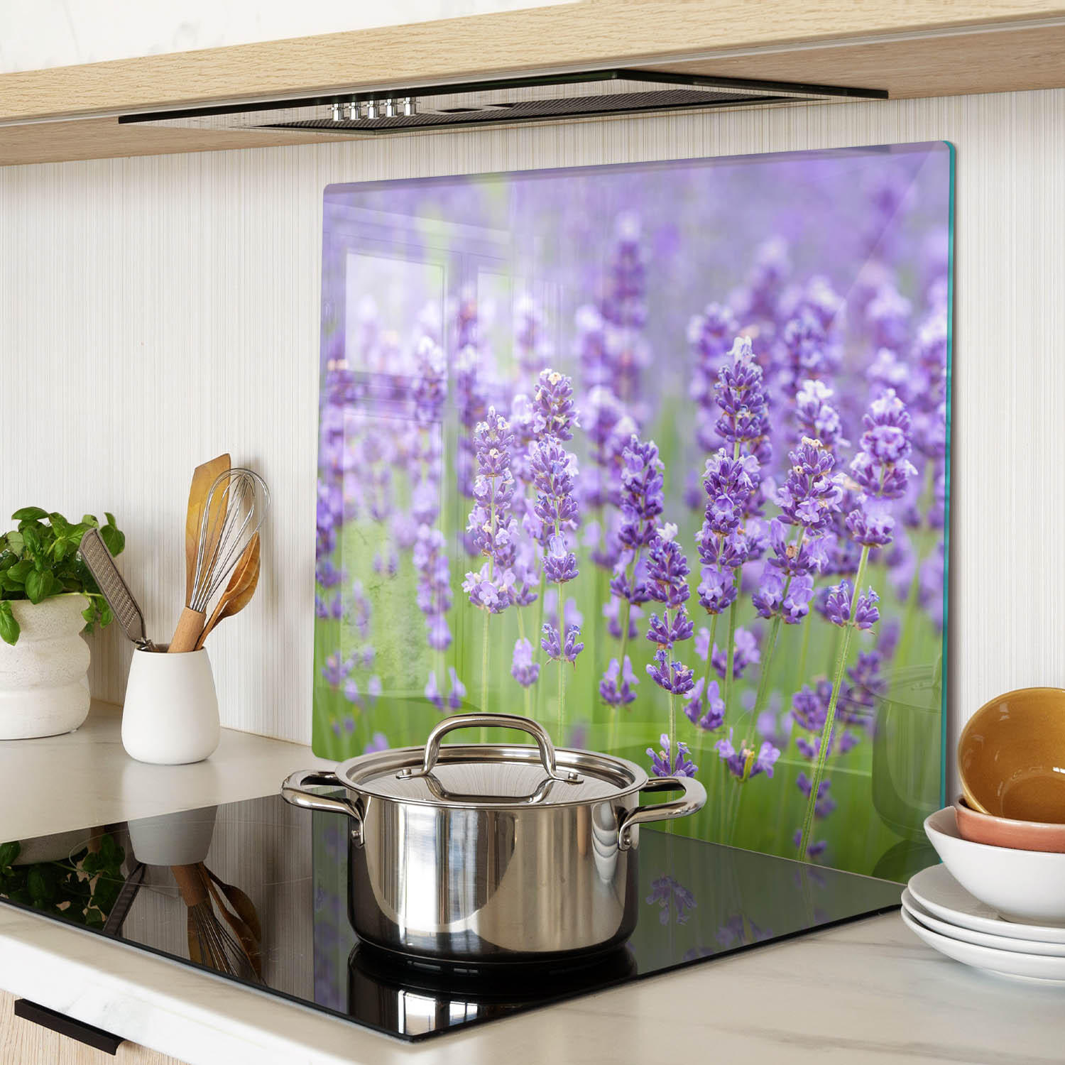 GLASPLATTE 60x52 cm Lavendel - Lila, Glas (60/0.4/52cm) - TULUP