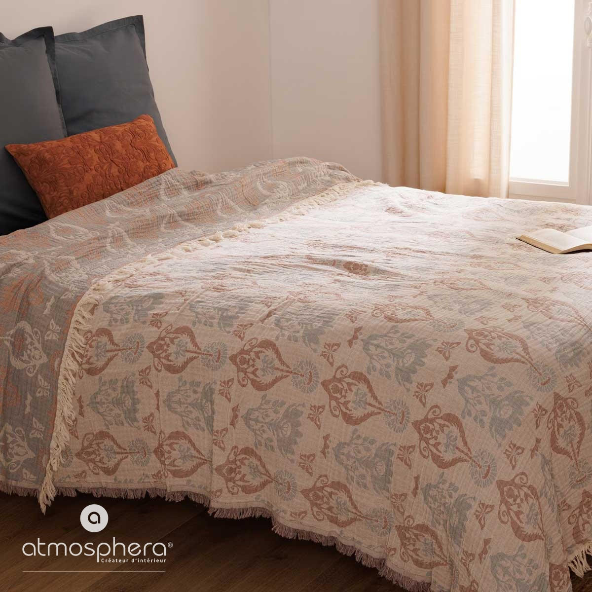 TAGESDECKE Inuit 240/260 cm - Multicolor, Naturmaterialien (240/260cm) - Atmosphera Createur d´interieur