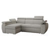 ECKSOFA Boston Mini, Seite: Links - LC+2R - Chromfarben/Greige, Holz/Textil (255/170cm) - MIRJAN24