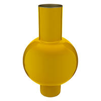 VASE Metal medium ocher 24x40 cm - Gelb, Metall (40cm) - Pip Studio