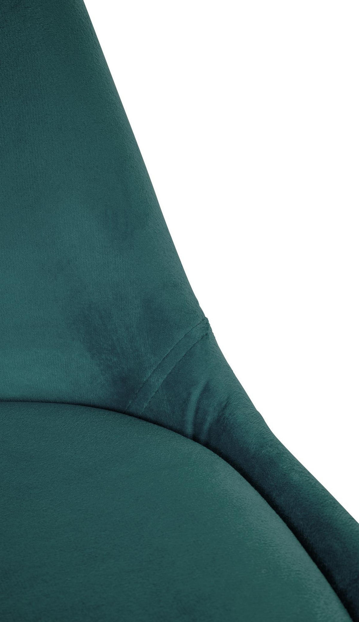 STUHL Samt grün - Naturfarben/Grün, Holz/Textil (48/81/54cm) - CLP
