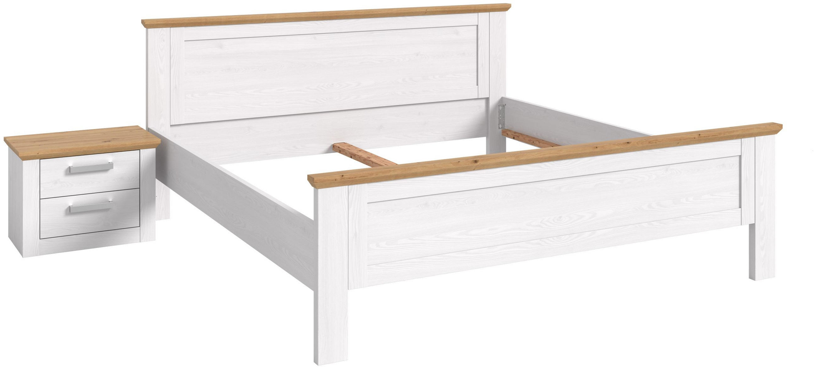 BETTANLAGE Verona Sibiu Lärche Nachbildung 245/90/209 cm - Lärchefarben, Holzwerkstoff - Xonox