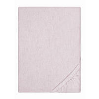 SPANNBETTTUCH Biber Melange UNI rose, 140x200 cm - 160x200 cm - Rosa, Textil (160/200cm) - biberna