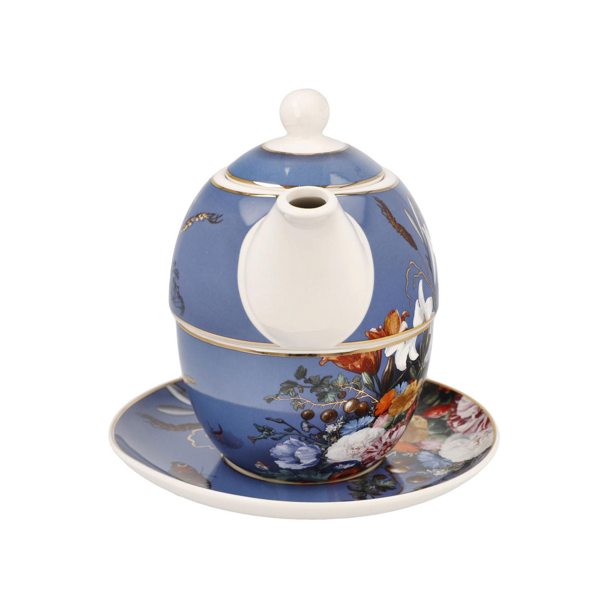 TEETASSE Jan Davidsz de Heem - Sommerblumen, New Bone China, Bunt, 350 ml - Multicolor, Keramik (0.35L) - Goebel